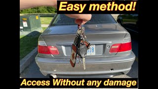 Keys locked in car solution BMW E46