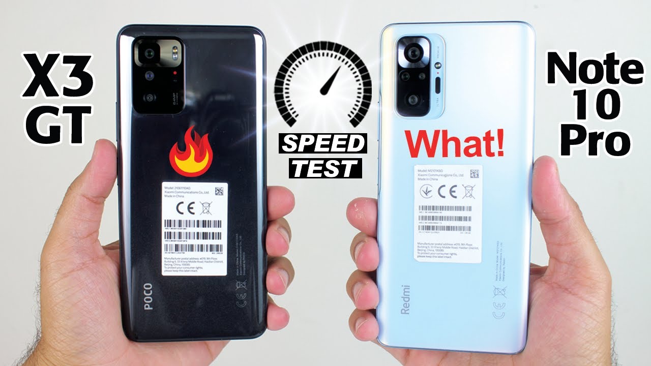 Poco X3 GT vs Redmi Note 10 Pro Speed Test, Pubg Test, Video Editing Test | OMG 😱