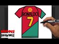 How To Draw Cristiano Ronaldo PORTUGAL Shirt 7