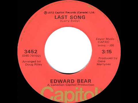1973 HITS ARCHIVE: Last Song - Edward Bear (a #2 record--stereo 45)