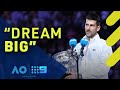 Novak Djokovic's message to his fans after 10th Australian Open victory | Wide World of Sports