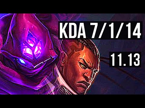 MALZAHAR vs LUCIAN (MID) | 7/1/14, 2.8M mastery, 800+ games, Godlike | KR Diamond | v11.13