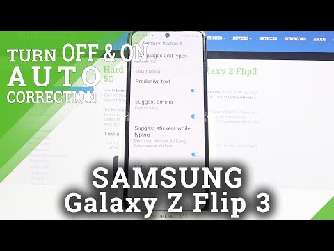 How to Enter Text Correction Options on SAMSUNG Galaxy Z Flip 3 – Open Keyboard Settings