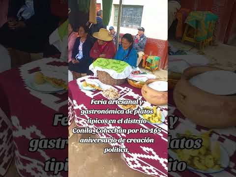 Feria artesanal en la comunidad de Cohechán, provincia Luya,región Amazonas.