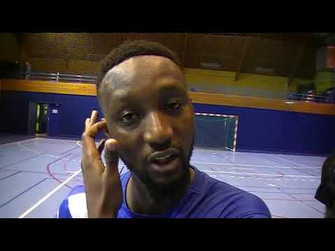 D2 Futsal – Madou DRAME (AS Minguettes) réagit après la victoire contre BEAUCAIRE Futsal