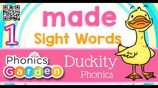 MADE | Sight Word | Duckity Phonics | Phonics Garden