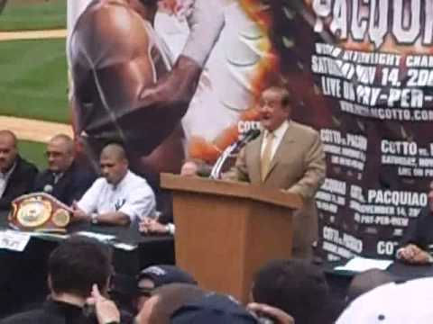 COTTO AND PACQUIAO'S PRESS CONFERENCE @ YANKEE STADIUM