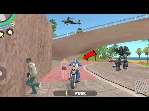 Rope Hero: Vice Town (Rope Hero with Girlfriend) FIRE SKULL Motorbike - Android Gameplay HD