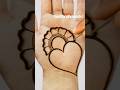 Beautiful Heart Shape Mehndi Design ️ Mehndi Viral Shorts Youtubeshorts Sunithasmehndiart