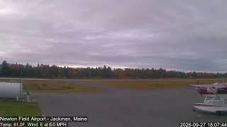 Jackman, Maine - Newton Field Airport - Cam Left live webcam