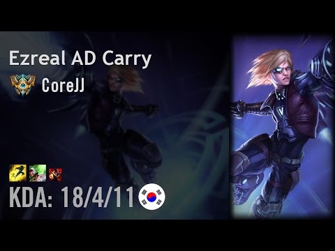 Ezreal AD Carry vs Jhin - CoreJJ - KR Challenger Patch 6.15