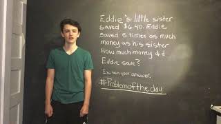 Fourth Grade Math #Problemoftheday with Actor Rian McCririck video