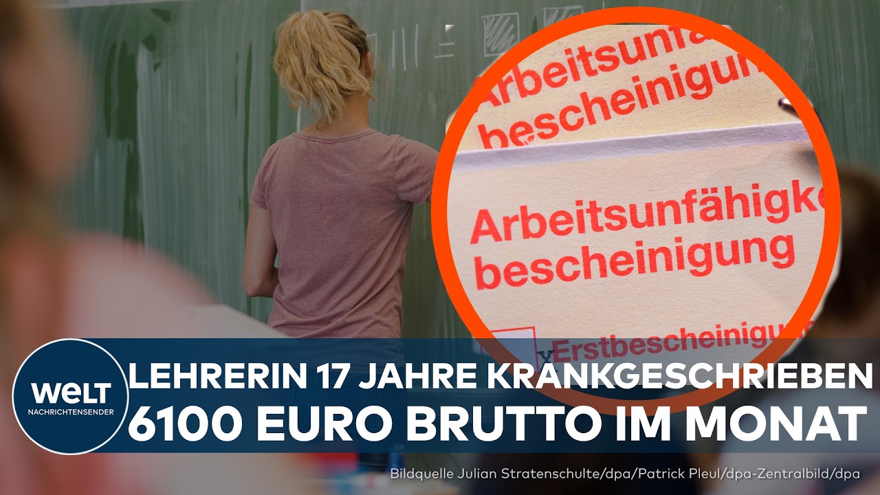 BEAMTEN-HAMMER: 17 Jahre krank! NRW-Lehrerin kassiert weiter volle Bezüge und Gehaltserhöhungen!
