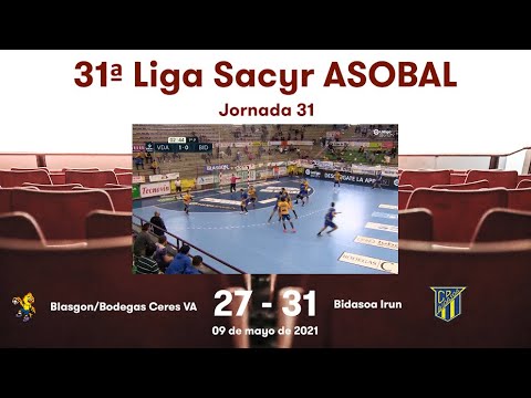 31ª Liga Sacyr ASOBAL J31: Blasgon/Bodegas Ceres VA - Bidasoa Irun 27-31