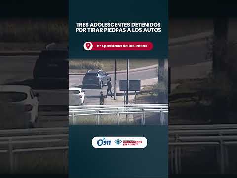B° Quebrada de las Rosas 📢 Tres adolescentes detenidos por tirar piedras a los autos