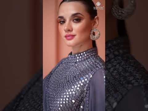 Sayuri Kiaraa Chinon Silk / Real Gerogette Wholesale Designer Collection Catalog – product video thumbnail