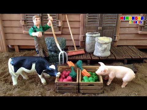 Old Macdonald Had a Farm🐮 | El viejo Macdonald tenia una granja | Nursery Rhymes Mimonona Stories Video