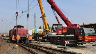 preview picture of video 'Aufgleisung Lokomotive Schorndorf'