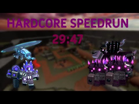 Hardcore Triumph Speedrun 29:47 | Tower Defense Simulator
