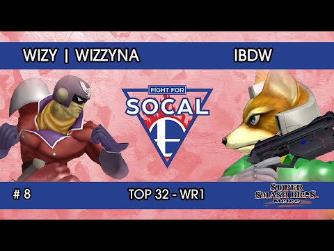 Fight For SoCal 8 - WIZY | WizzyNA (Captain Falcon) VS iBDW (Fox) - SSBM - Top 32 (Winners Round 1)