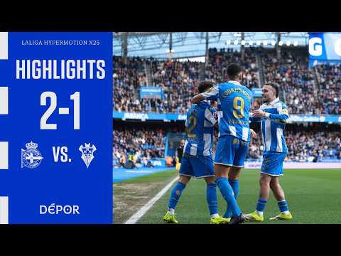 Resumen del RC Deportivo 2 - 1 Albacete BP