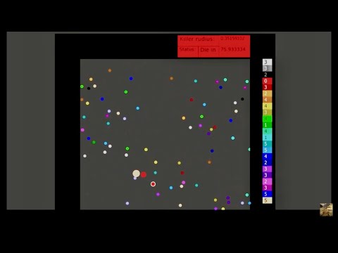 Escape by the Increasing Marble - Proliferation Survival Marble Race in Algodoo