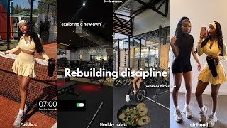 REBUILDING DISCIPLINE VLOG|Paddle date,practicing healthy habits,exploring a new gym,workout routine