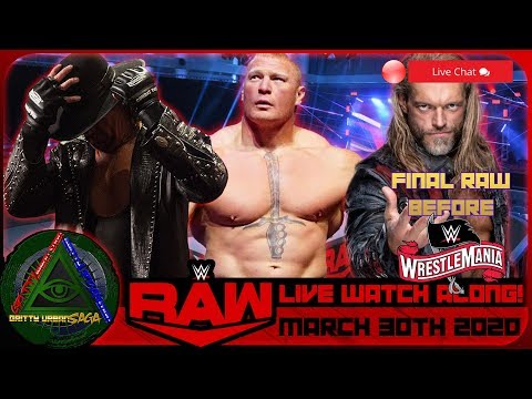 🔺WWE RAW Live Stream Watch Along! Empty Arena RAW Performance Center 03/30/2020