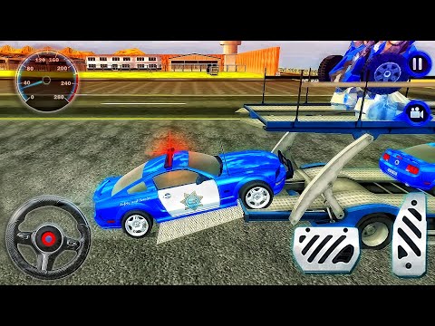 Police Car Transport Truck 2022 - Quad Bike Truck Transporting Simulator - Best Android GamePlay