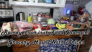 Ramey's or is it Food Champs Grocery Haul With Prices