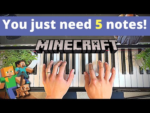 Learn Minecraft Theme in 5 Minutes | Easy Piano Tutorial