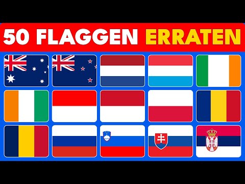 Kannst du diese 50 Flaggen richtig erraten?