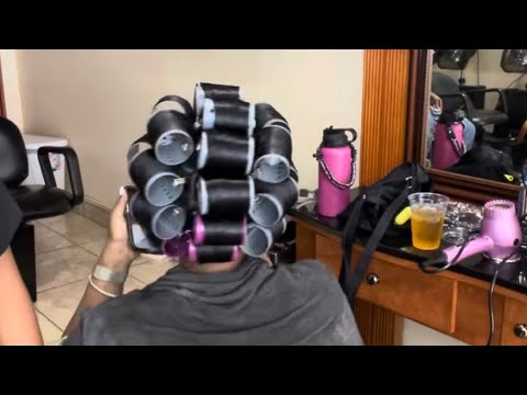How to do a Dominican roller set on natural hair