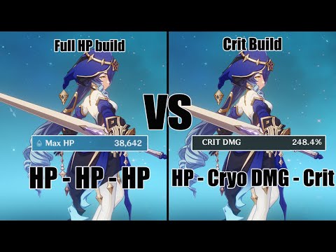 Layla Full HP vs Crit Build Damage Test - Genshin impact