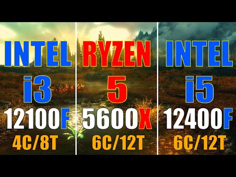 INTEL i3 12100F vs RYZEN 5 5600X vs INTEL i5 12400F || PC GAMES TEST ||
