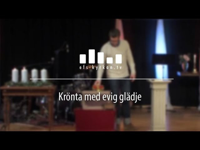 Krönta med evig glädje
