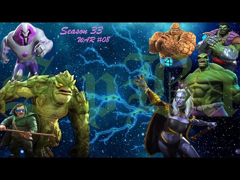 Season 33 Alliance War, War #08, SpBa vs. CIRR. Mole-Man, Nimrod. Paths 1-8. Fast War, Only 4 Fights