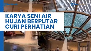 Karya Seni di Marina Bay Sands Curi Perhatian, Air Hujan Berputar Dalam Mangkuk dan Jatuh ke Kolam