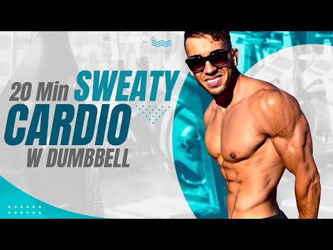 20 Minute Sweaty Dumbbell Workout || Full Body Cardio Workout || Outdoor Cardio Workout