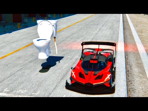 Bugatti Bolide GTR vs Flying WC Monster at Drag Race 24 KM