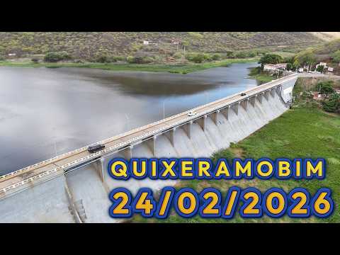 Barragem de Quixeramobim / Açude Fogareiro dados Atualizados 24/02/2026 Sertão Central - Ceará