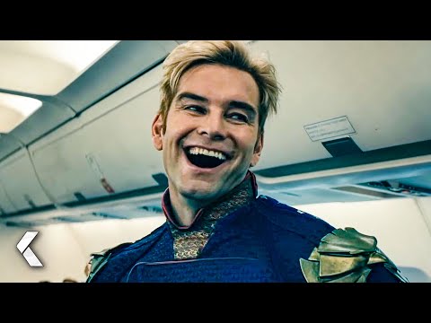 Homelander and Queen Mave Don't Save The Plane Scene - The Boys