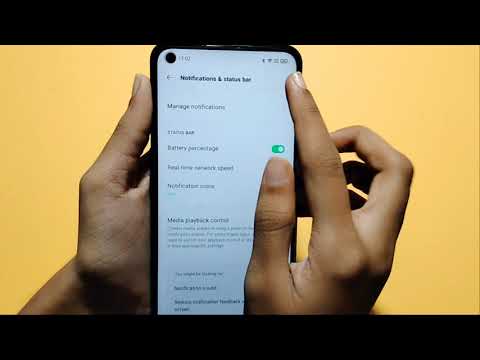 Oppo reno 6 5G battery percentage setting | how to on battery percentage | show battery percentage