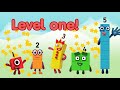 Learn To Count 12345 Numberblocks 1 Hour Compilation Level 1 123 Numbers Cartoon For Kids