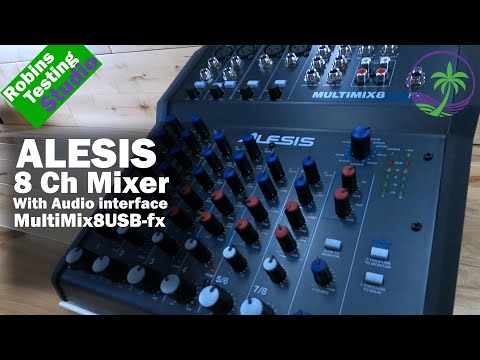 Alesis MultiMix 8 USB FX 8-Channel Mixer with Effects 2010s - Black image 7