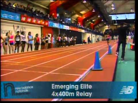 Girls 4x400m EE Heat 2 - New Balance Indoor Nationals 2011