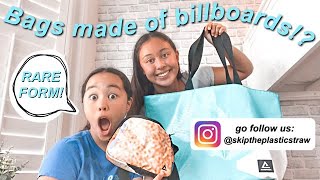 RAREFORM repurposes used billboards to one-of-a-kind bags!!