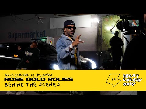 Behind The Scenes of Bizzy Crook FT. Jim Jones "Rose Gold Rolies" Music Video by Great Energy Only