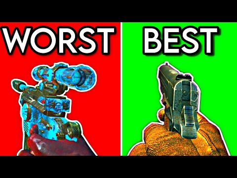 The WORST and BEST Black Ops 2 Zombies Weapons..