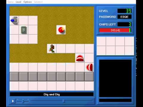 CCLP1 level 39 solution - 237 seconds